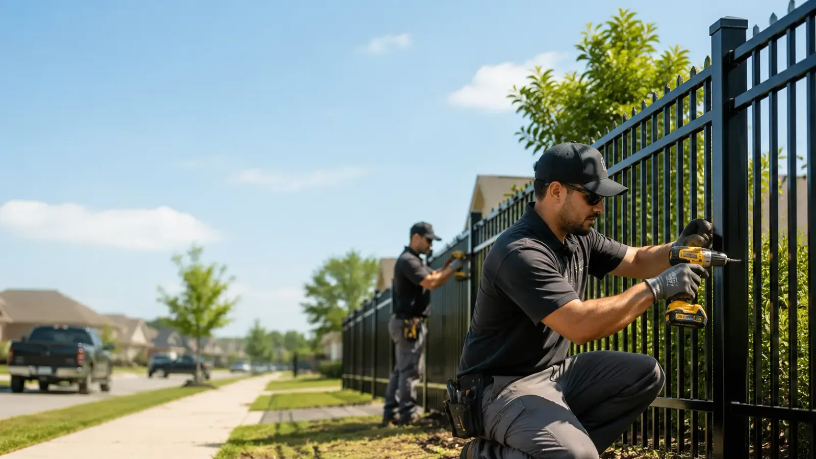 Metal Fence Installation in Chicopee, MA